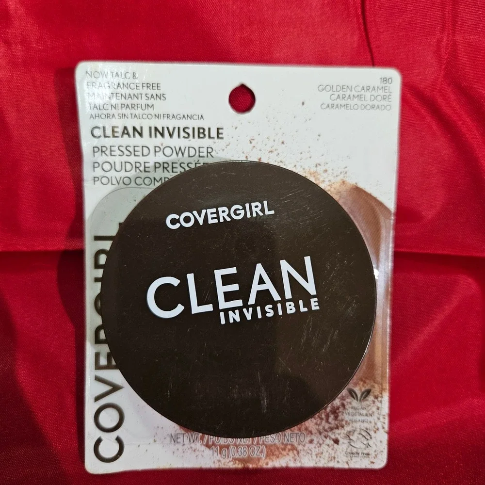 Covergirl‎ Clean Invisible Pressed Powder 180 Golden Caramel Makeup